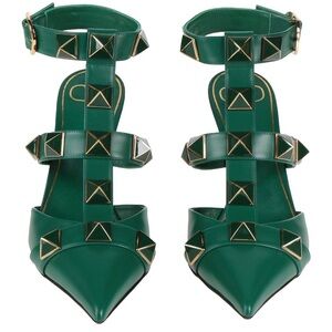 Valentino Garavani green roman studs 80
